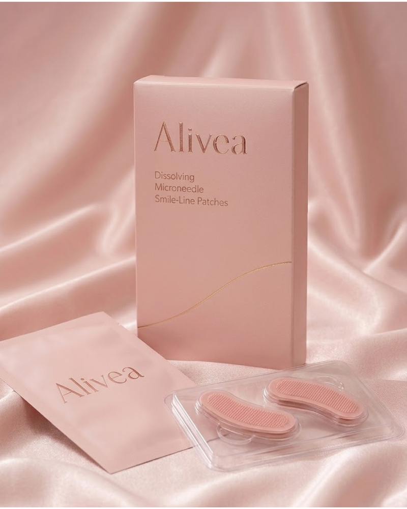 Alivea Dissolving Microneedle Smile-Line Patches